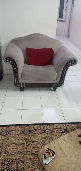 6 Seater Sofa Set with Cushions 1