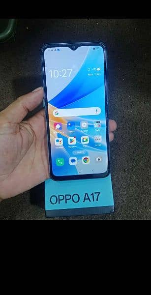 Oppo A17 4gb 64gb Dual sim PTA approved Phone number 03172361207 1