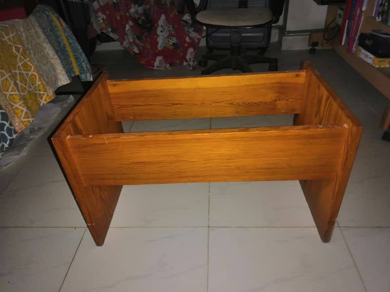 Wooden Table Base without Glass 0