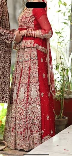 Barat red wedding dress