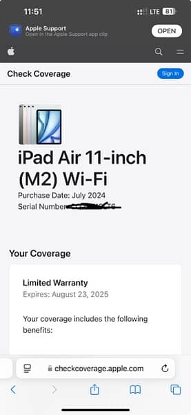 ipad air 6 m2 2