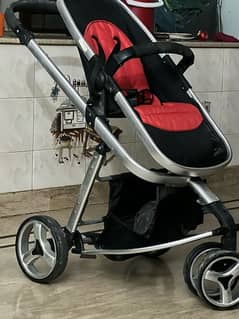 a beautiful red Stroller