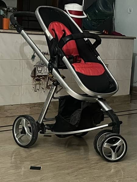 a beautiful red Stroller 1