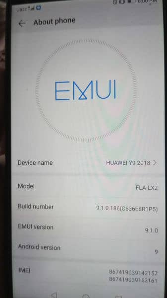 Huawei Huawei Y9 2018 4