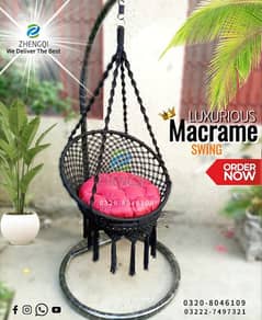 Luxurious Macrame Swing Chair