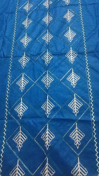 fully heavy embroidery cotton 3 piece suit dupatta price nigotiable 5