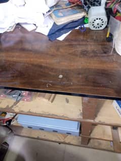 wooden counter