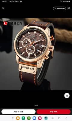 Curren Fashion Quartz Chronograph sport Watch