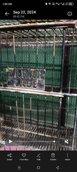 cages for sale good condition 1.5 by 1.5 by 1.5 4