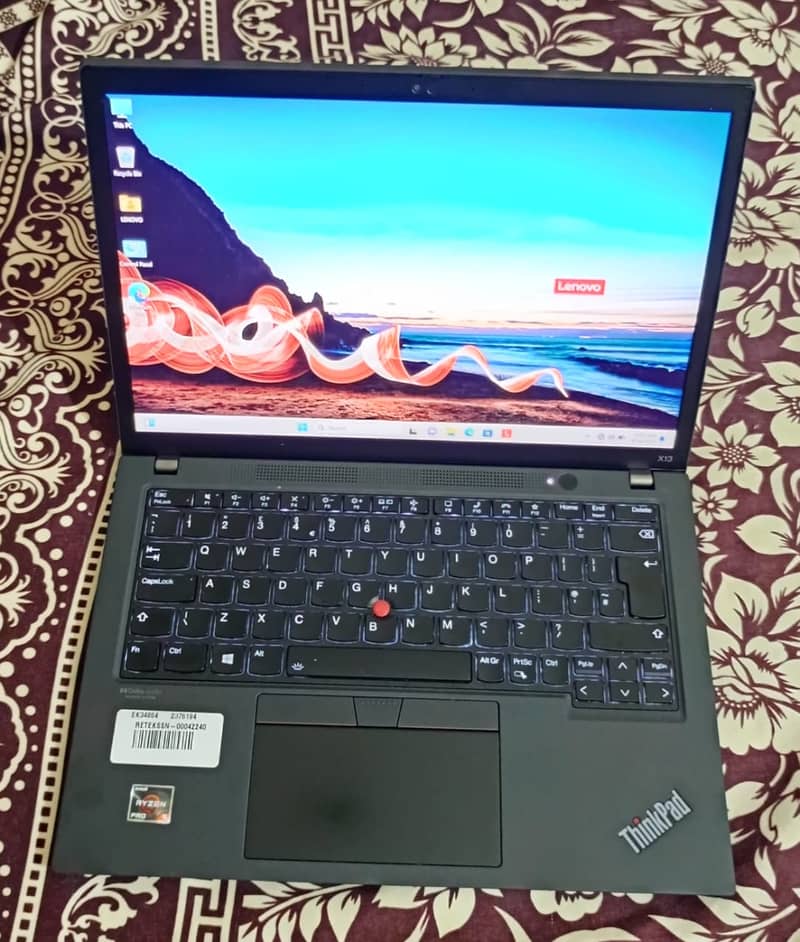 Lenovo x13 Ryzen 5 PRO 5650U 16MB cache 16GB 4266Mhz RAM 512GB NVME 0