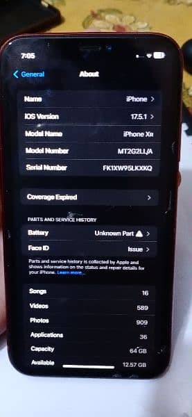 iphone XR non PTA back broken, front Ok 4