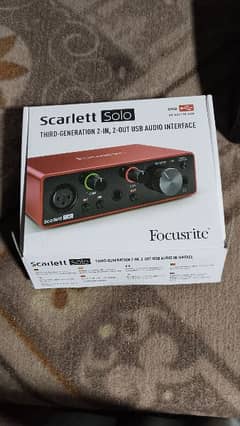 focusrite Scarlett solobrand new condition