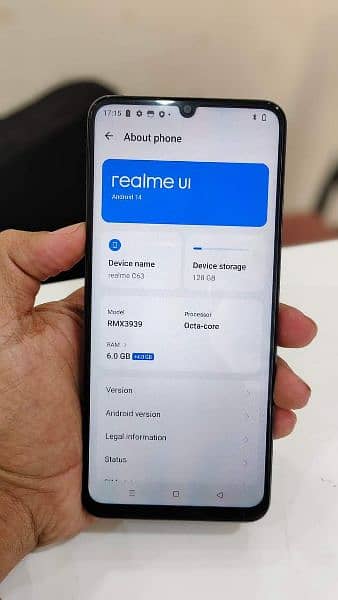 realme c63 6gb/128gb 10/10 just box open 3