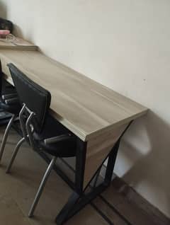 Z frame office work table for 5 persons. 0