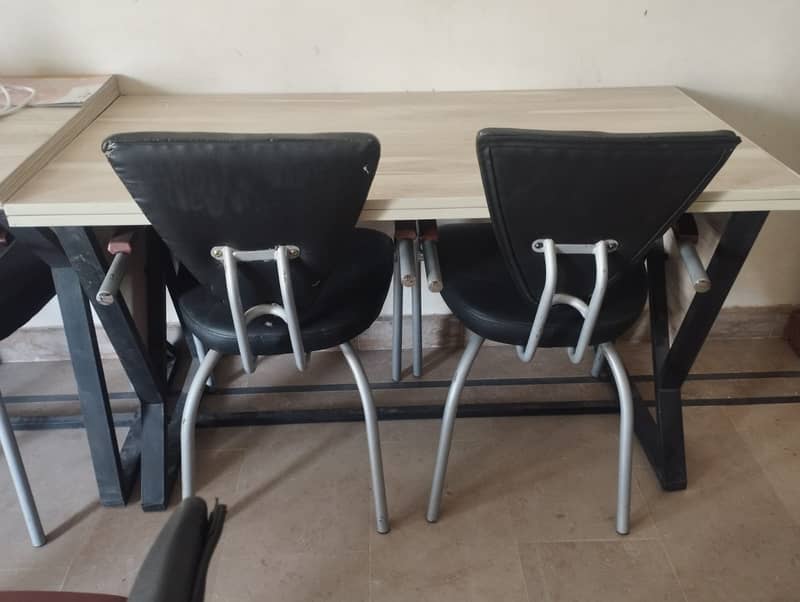 Z frame office work table for 5 persons. 1