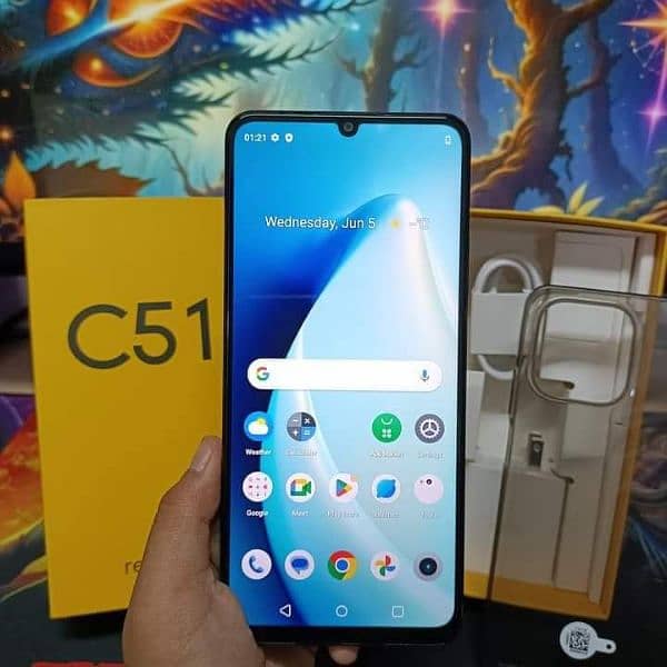 realme c51 brand new 10/10 complete box in warranty 4