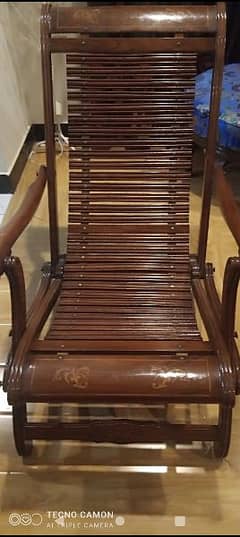 relaxing chair pure shesham wood 0