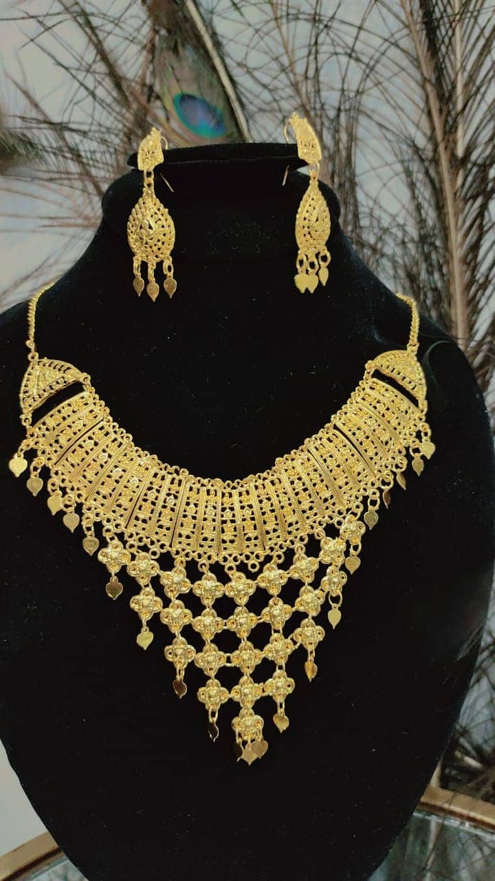 Goldplated Jewellery Set Artificial 1