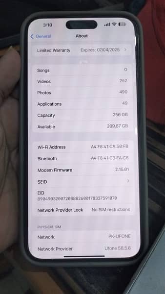 Iphone 15 pro max non pta 2