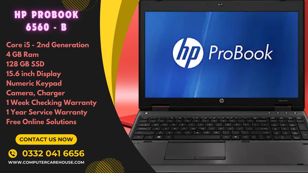 Fast & Reliable - HP ProBook 6560b - SSD 128 GB - Core i5 2nd Gen 1