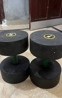 14+14 kg dumbbells pair for sale