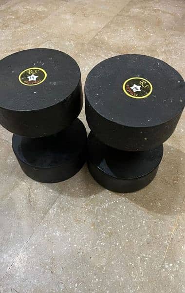 14+14 kg dumbbells pair for sale 1