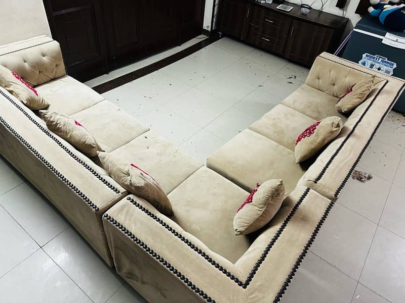 7 Seater L-Shape Sofa For Sale In Lahore 1