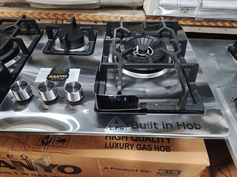 Sanyo Brand Three burner stainless steel high Quality hob NJ hu 2