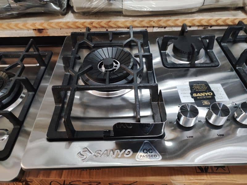 Sanyo Brand Three burner stainless steel high Quality hob NJ hu 3