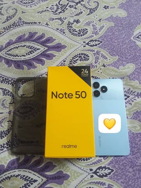 Realme Note 50 with all accessories 1