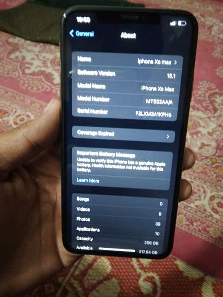 I PHONE XS MAX 256GB 8