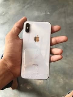 iPhone X 64gb jv sim face id ok water pack panel ma line hai bus