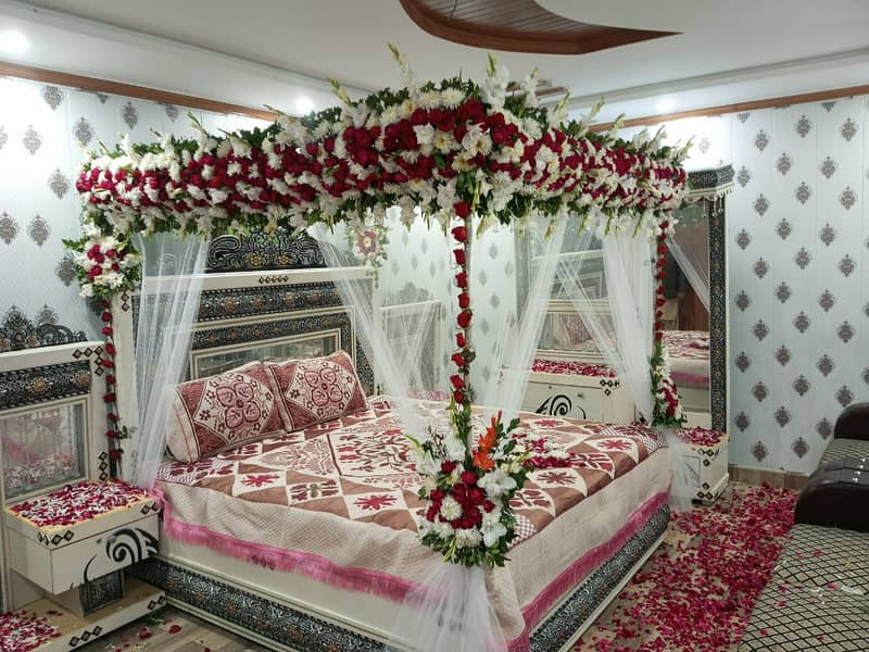 Wedding flowers & Artificial Decoration / Mayo /Mehndi /Barat /Valima 12