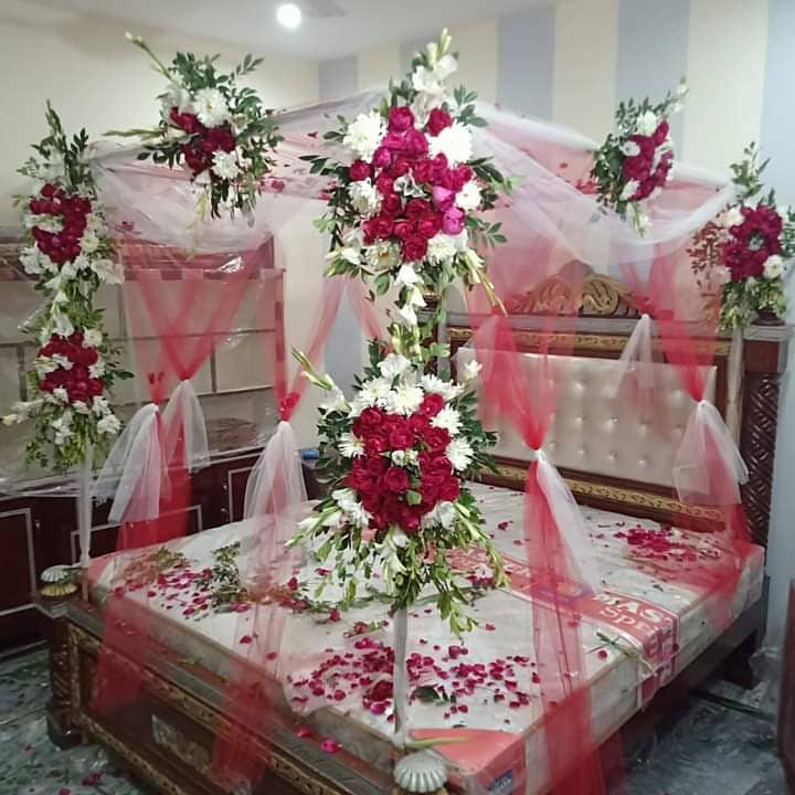 Wedding flowers & Artificial Decoration / Mayo /Mehndi /Barat /Valima 14