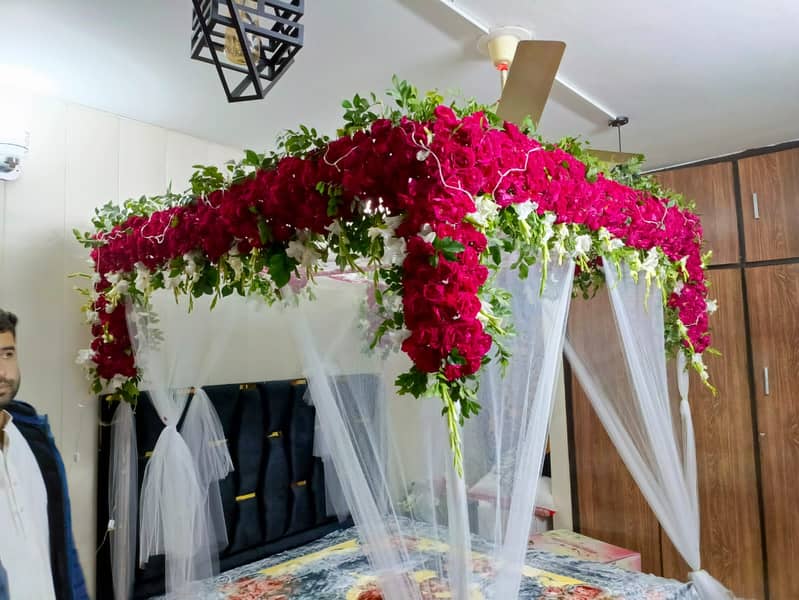 Wedding flowers & Artificial Decoration / Mayo /Mehndi /Barat /Valima 17