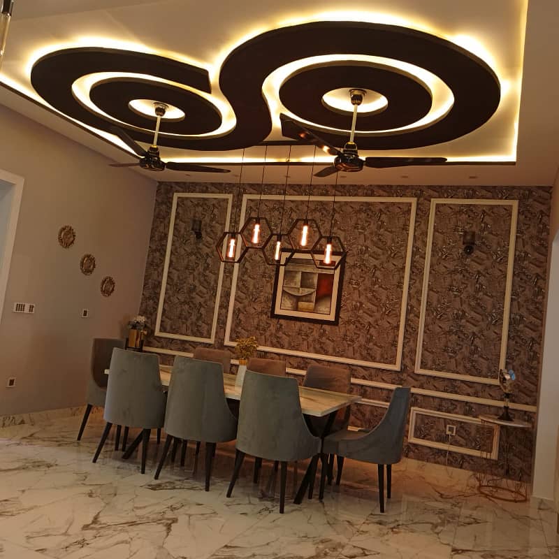 5 Marla Brand new first entry full furnished house for rent available in Bahria town Lahore 13