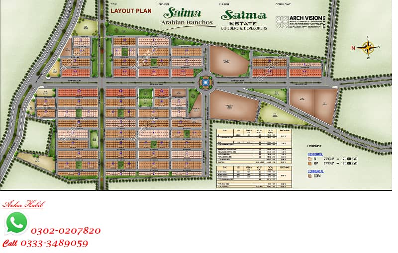 120 yard Plot for Sale Saima Ranches, 55 lac 1