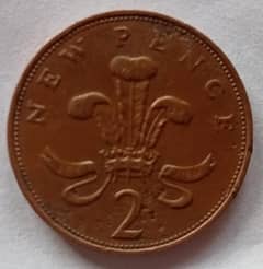 Rare coin 2 New Pence 1971 Elizabethll