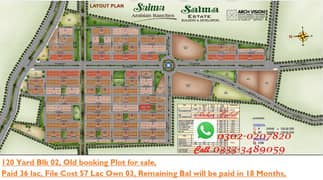 120 yard old Booking Plot For Sale Saima Arabian Ranches