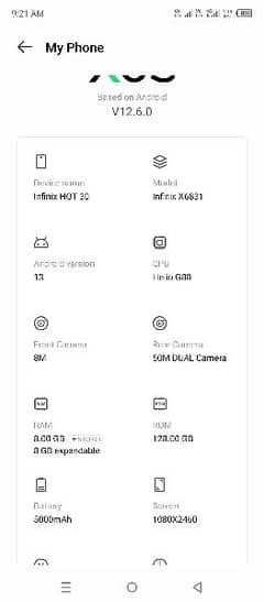 Infinix hot 30 condition 10/10