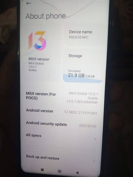 Poco x3 mobile for sale 3
