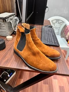 Pure  Cow Leather Chelsea shoes  For Sell 0