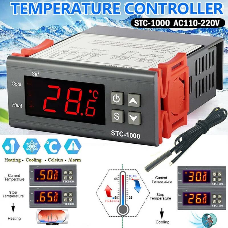 220v STC 1000 Temperature Controller Digital Thermostat In Pakistan 1