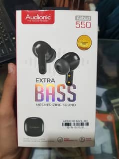 Audionic Earbuds 550 enc quad mic Extra Bass Gaming buds.