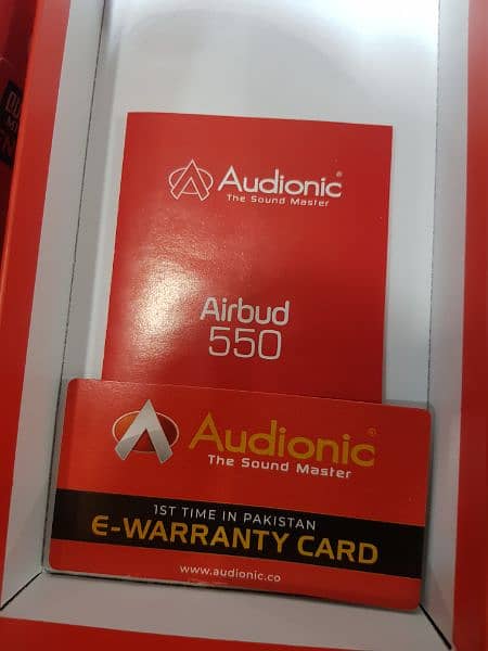 Audionic Earbuds 550 enc quad mic Extra Bass Gaming buds. 4