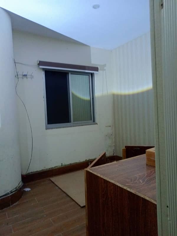 Flat for rent in Johar town for Family and Bachelor (Student + Job holder) brand new type tile floring flat in building lift available silent envoirment 1 bed attach bath Go 1