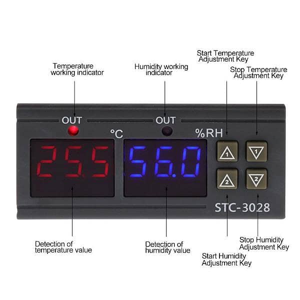 220v STC 3028 Temperature Humidity Controller In Pakistan 5