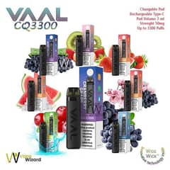 Disposable vap Vaal CQ3300 Device
Rechargeable With Two Coils