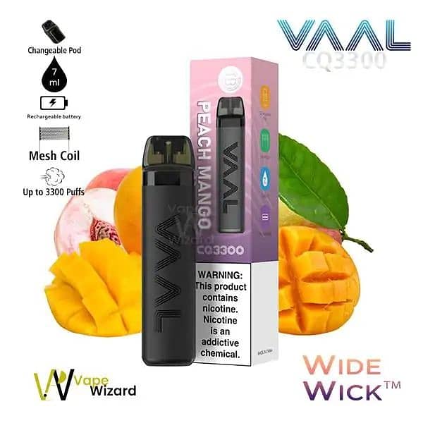 Disposable vap Vaal CQ3300 Device
Rechargeable With Two Coils 2