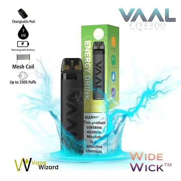 Disposable vap Vaal CQ3300 Device
Rechargeable With Two Coils 4